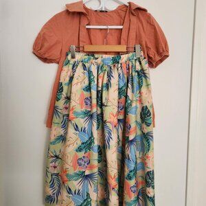 Shein Two Piece Tropical Set